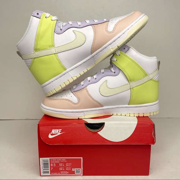 Nike Dunk High WMNS “Cashmere/Lemon Twist” NEW 2021 - Picture 3 of 4